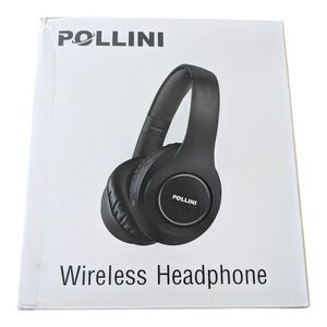 Pollini Wireless Bluetooth Over Ear Headphones Black EQ Modes